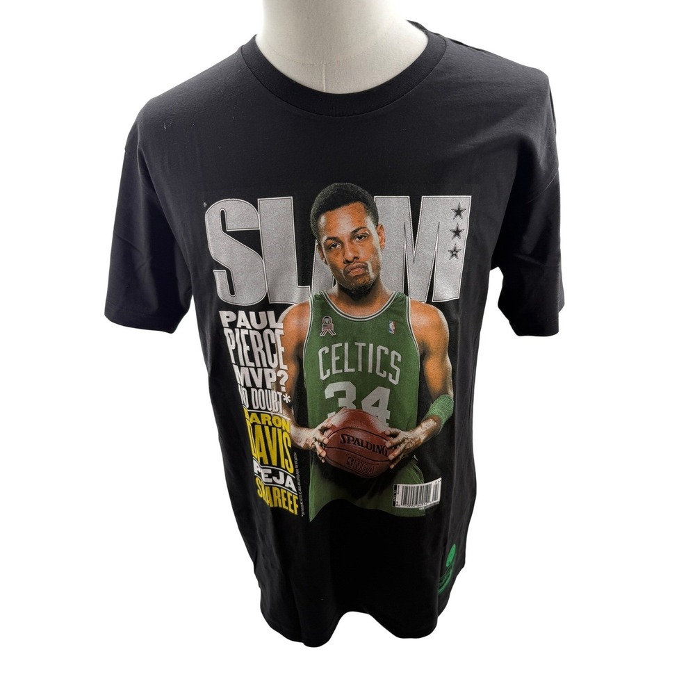 Mitchell & Ness Paul Pierce Celtics SLAM Magazine Retro Tee Shirt Mens Med NEW